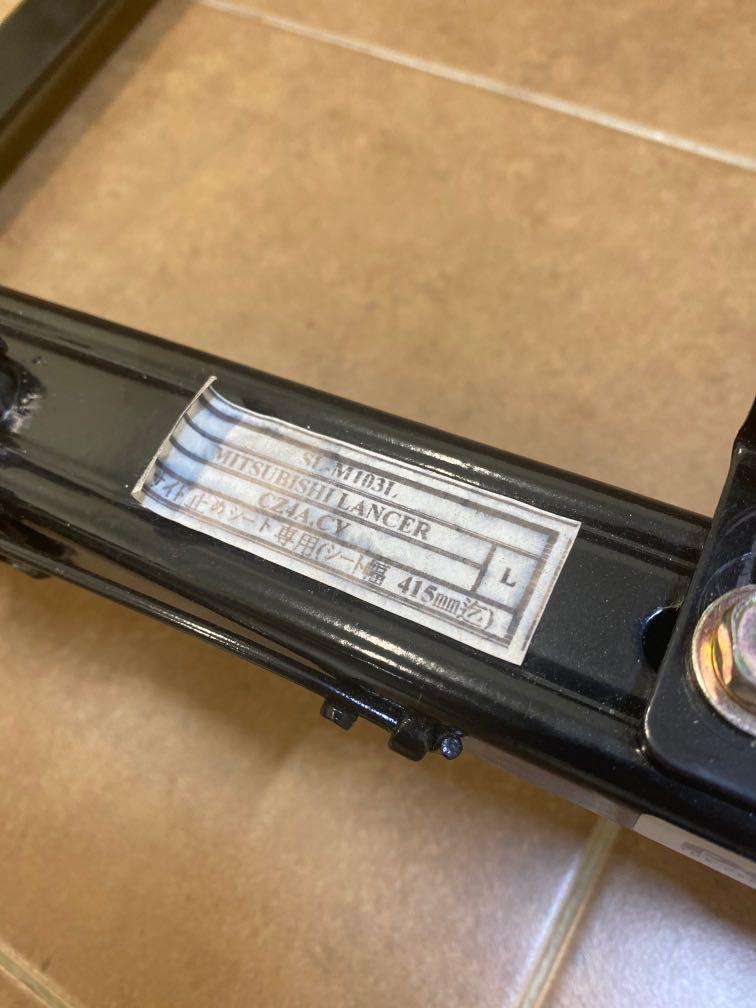 Evo X 10 Miki bucket seat rails lancer ex cz4a cy4a, Car Accessories