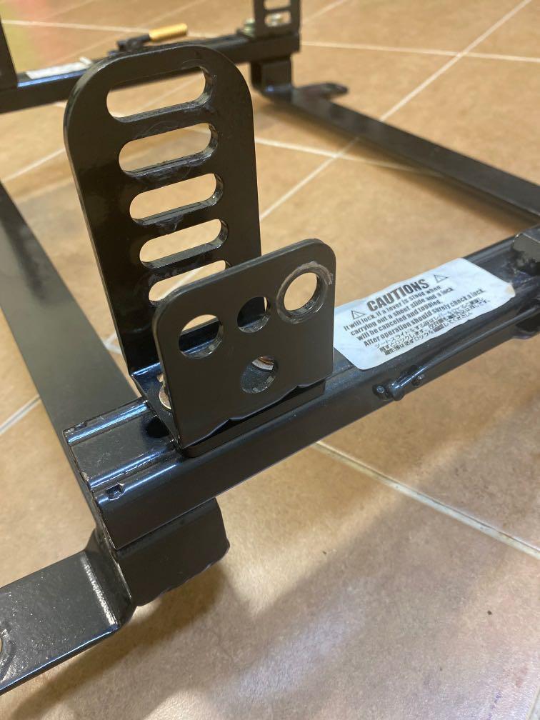 Evo X 10 Miki bucket seat rails lancer ex cz4a cy4a, Car Accessories, Accessories on Carousell