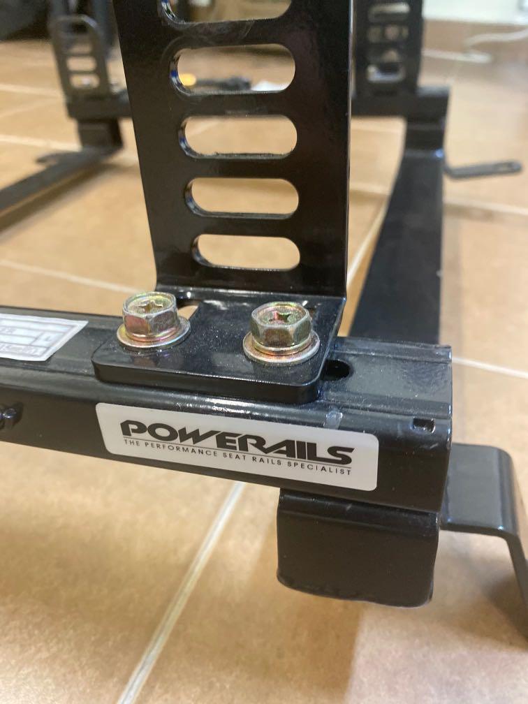 Evo X 10 Miki bucket seat rails lancer ex cz4a cy4a, Car Accessories, Accessories on Carousell