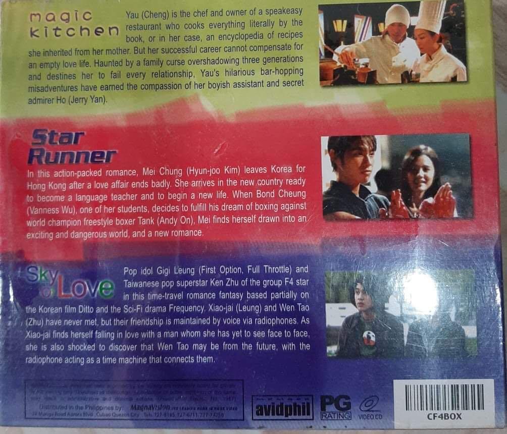 F4 movies box set (Category: CDs & DVDs) located in Manila. Submitted by sssaaammmmm (Listing ID 1138518818, Image 2). Description: 3 movies box set still sealed.