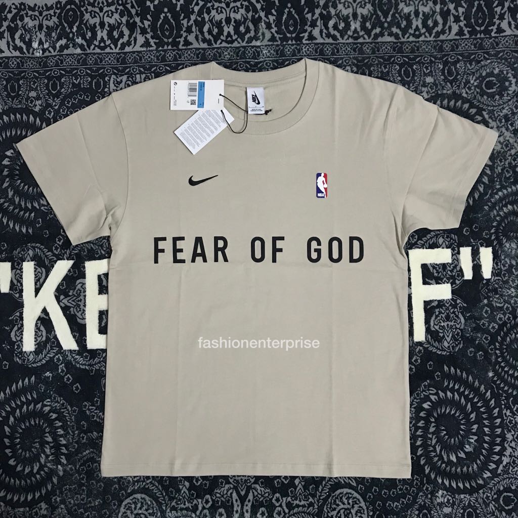 Fear of God x Nike Warm Up T-Shirt Oatmeal