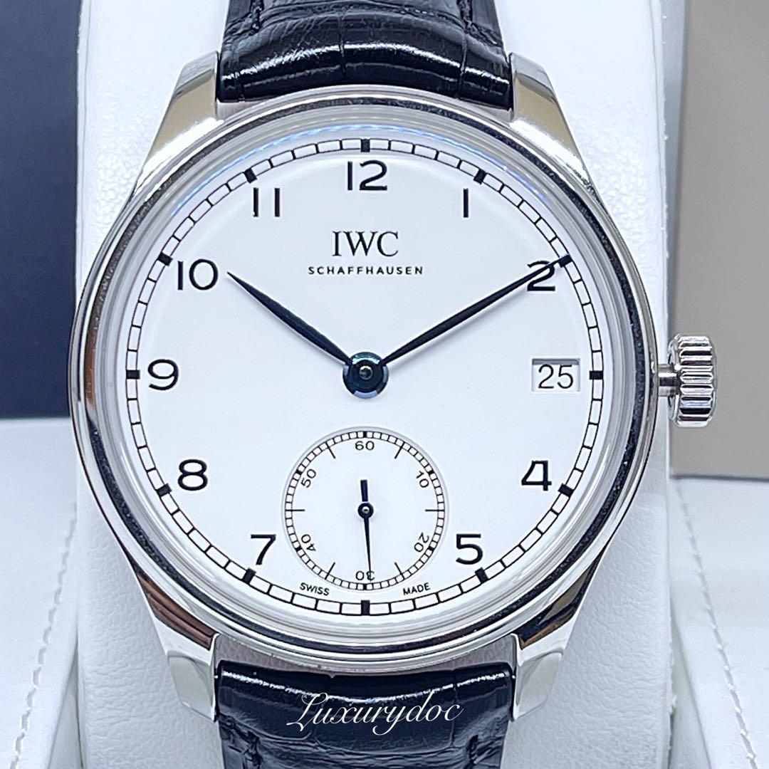 FS.BNIB IWC PORTUGESE PORTUGIESER HAND WOUND EIGHT DAYS LIMITED EDITION 150 YEARS ANNIVERSARY JUBILEE COLLECTION MANUAL WINDING WHITE DIAL 43MM WATCH