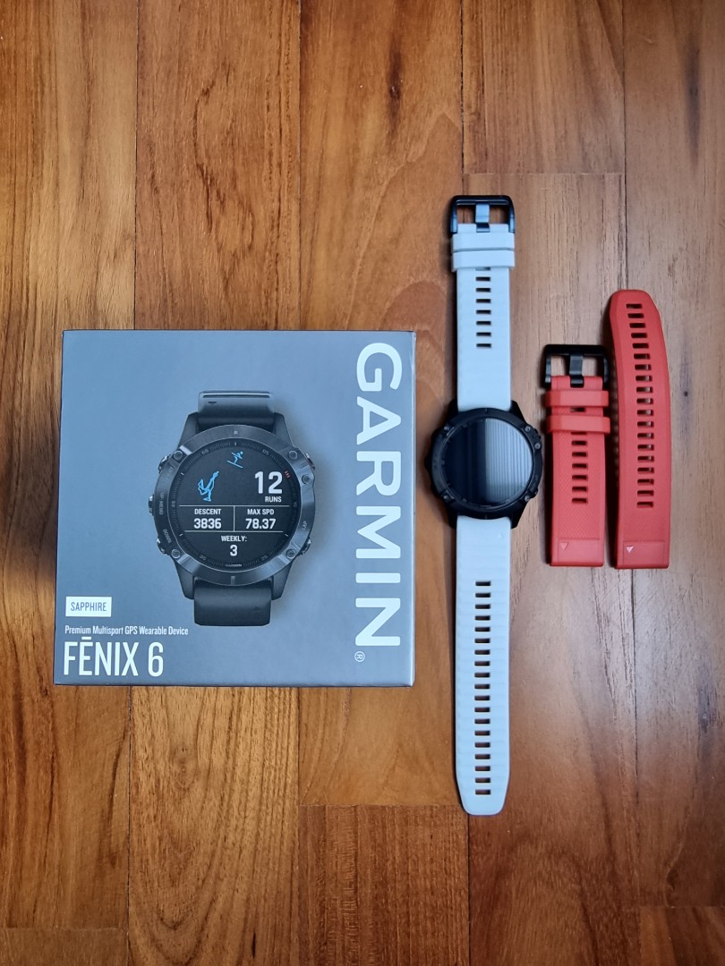 Garmin fenix 6 plus sapphire top