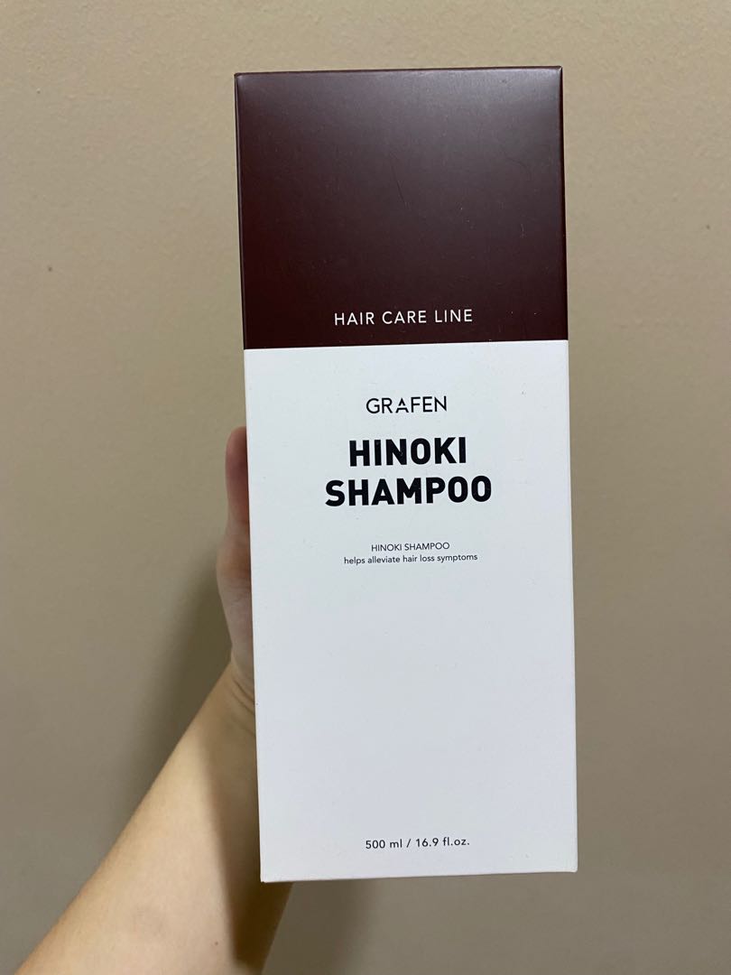 Grafen Hinoki Shampoo 500ml, Beauty & Personal Care, Hair on Carousell