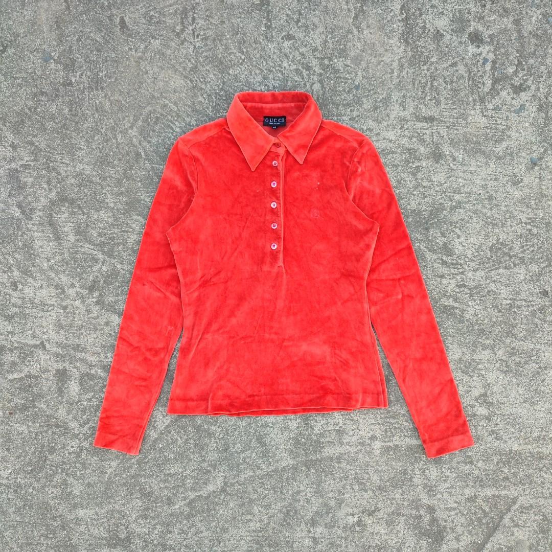 Gucci - Tom Ford - 1996 Velvet Collar Shirt, Luxury, Apparel On Carousell