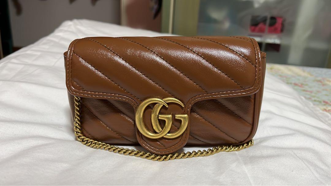Gucci Marmont Super Mini, Women's Fashion, Bags & Wallets, Cross-body Bags  on Carousell