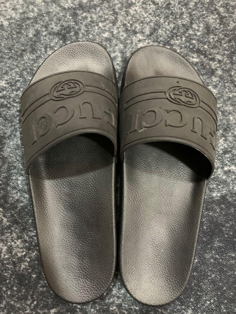All black hotsell gucci slides