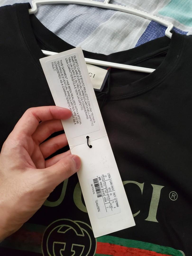 Gucci T shirt Brand New S size 100 Legit Men s Fashion Tops