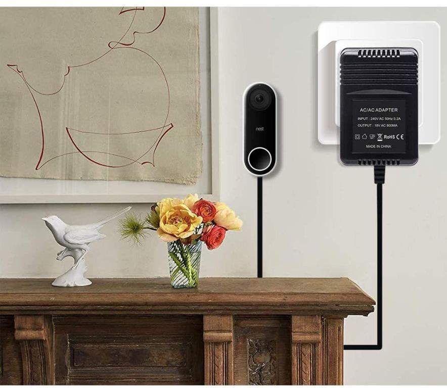 H2103 18V 800MA Transformer, AC Power Supply Compatible with Ring Doorbell and Nest Doorbell
