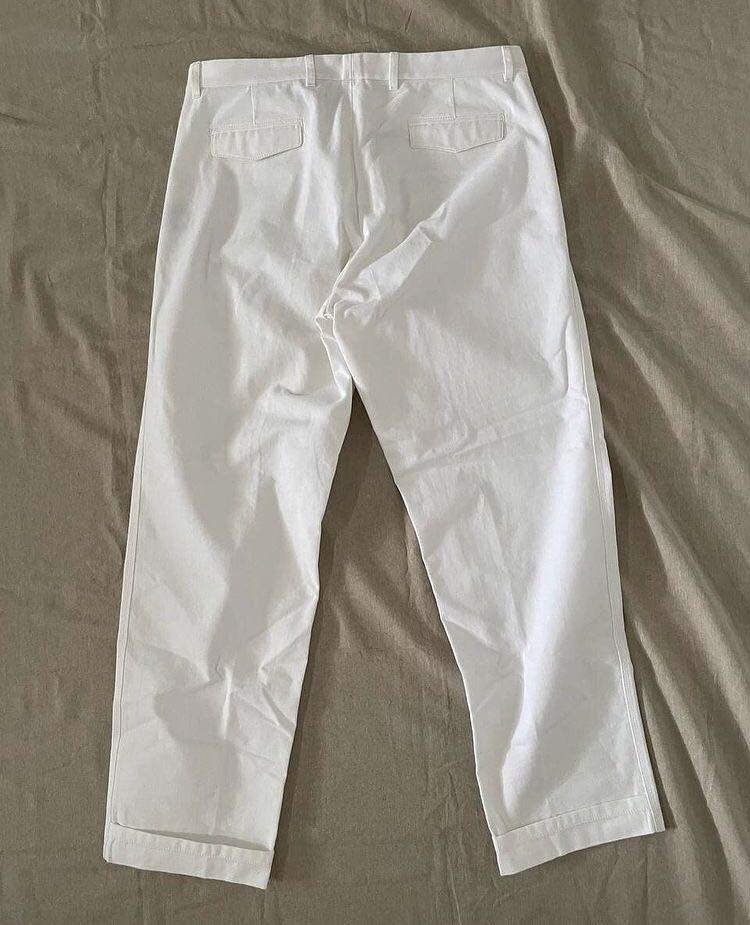 Haider Ackermann white trousers