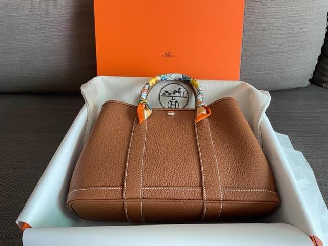 The very rare and sought after…. Hermes Garden Party 30 in Gold