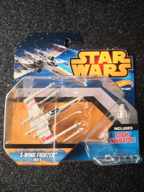 Star Wars Starships X WING FIGHTER RED 5 HOTWHEELS 1:64 Diecast Car