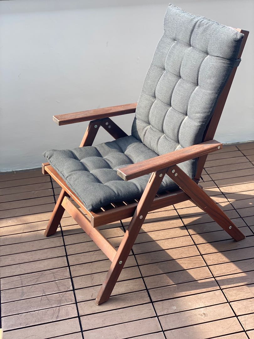 IKEA APPLARO outdoor chair + KUDDARNA cushion, 傢俬＆家居, 戶外家具 Carousell