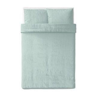 OFELIA VASS duvet cover and pillowcase(s), white, King - IKEA CA