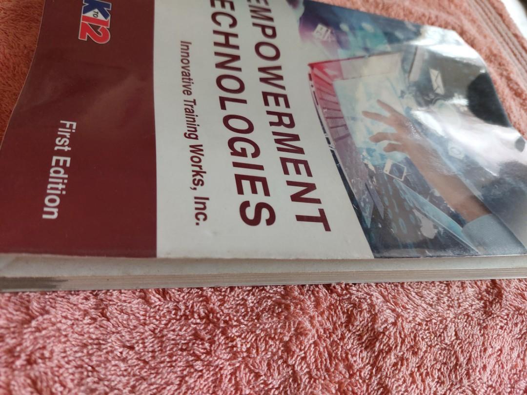 Information and Technology book in Senior High School SHS Kto12 ...