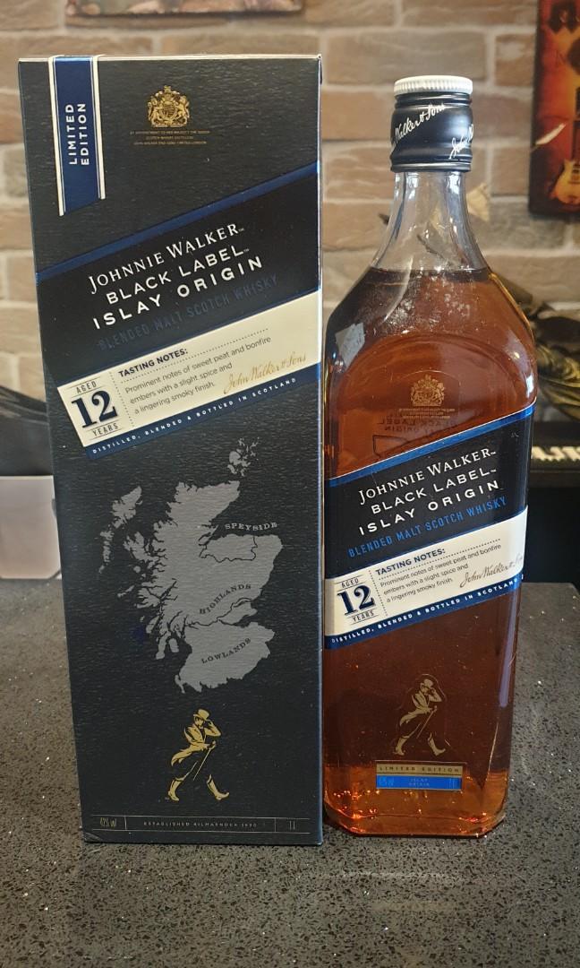 Johnnie Walker Islay Origin 1 Litre, Food & Drinks, Alcoholic ...