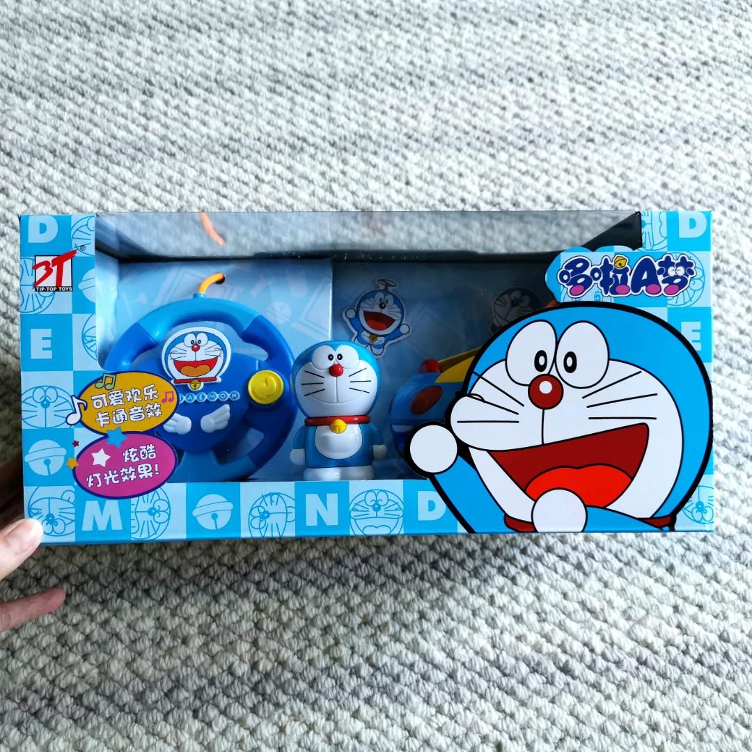 Kids toy car Doraemon remote control car with light and music