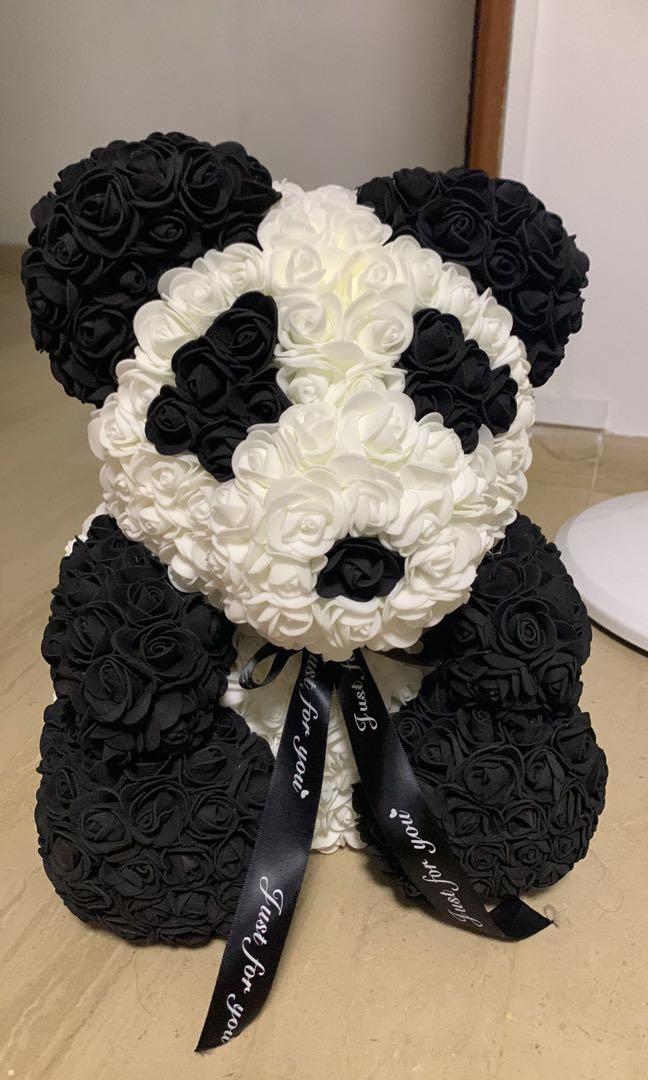 Rose bear panda sales
