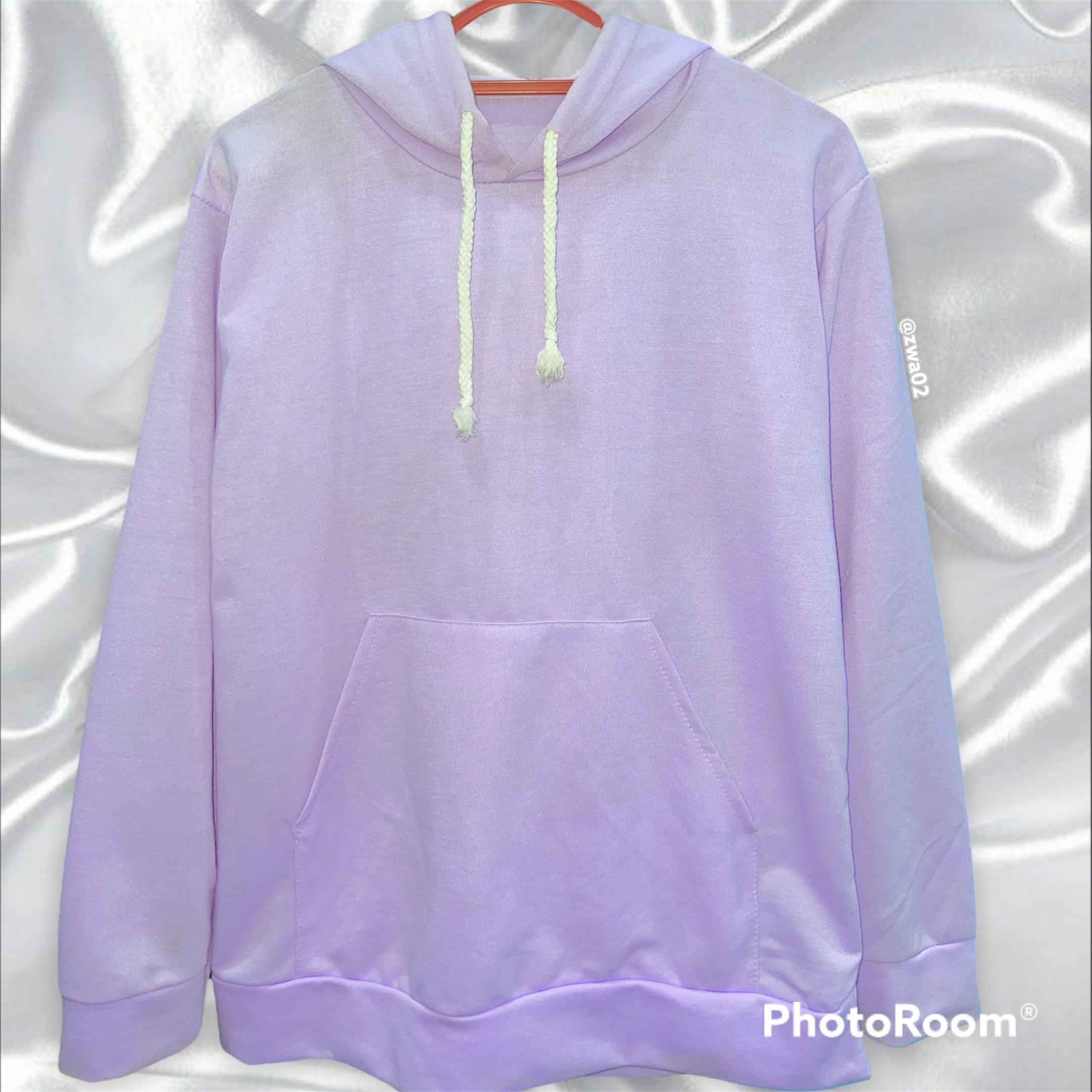 Lilac hoodie/purple hoodie/non zipper 