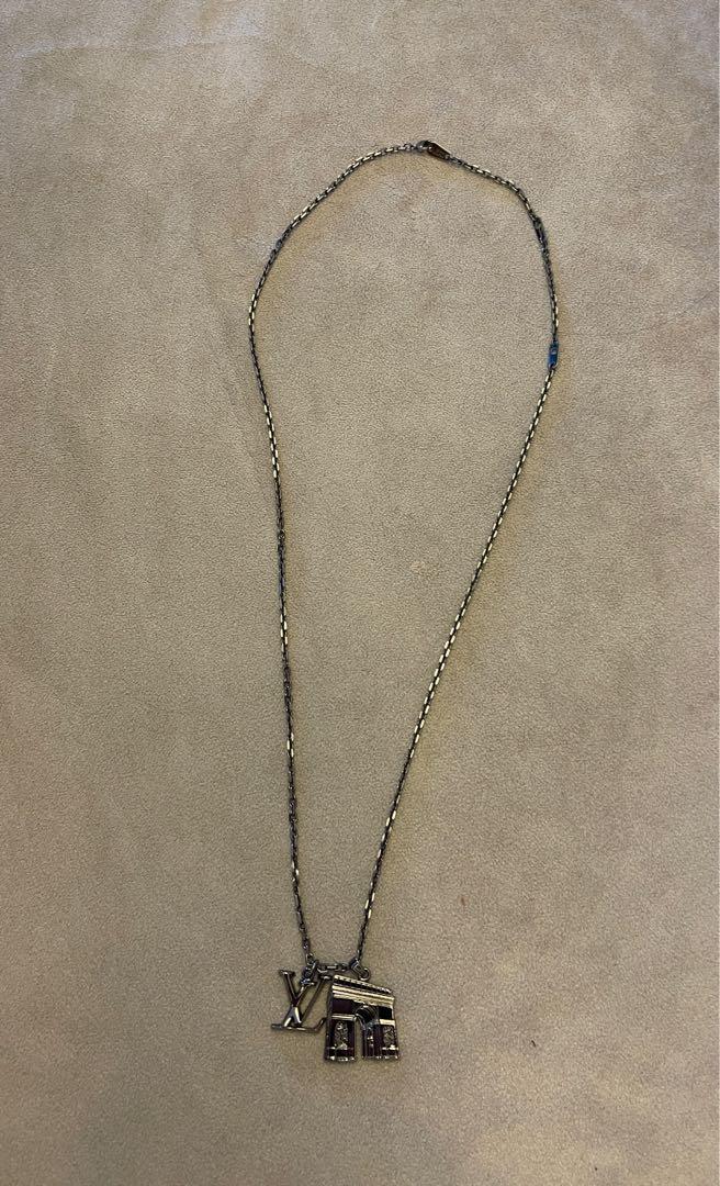 [Japan Used Necklace]Louis Vuitton Mp1362 Sky Tour 2014 Necklace Silver F135
