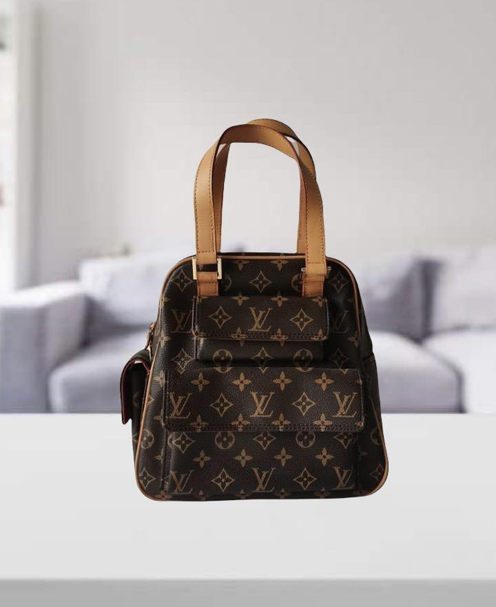 Louis Vuitton, Bags, Louis Vuitton Monogram Excentri Cite Hand Bag M5161  Lv Auth Ro777