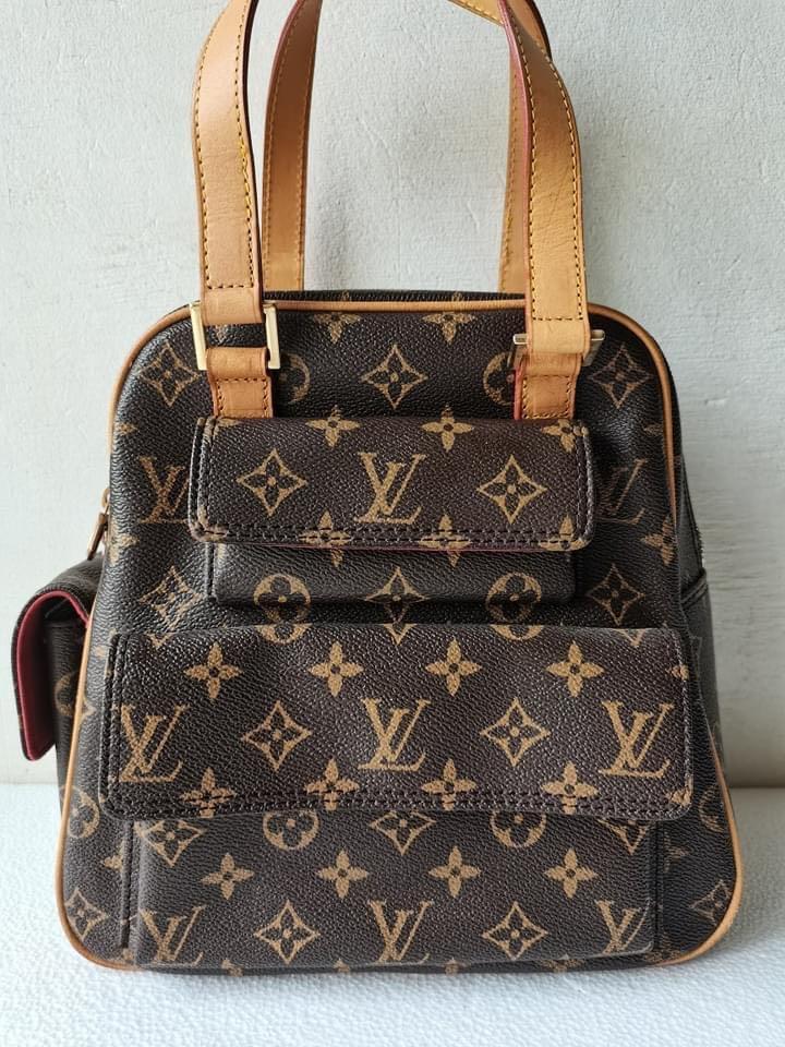 Louis Vuitton, Bags, Louis Vuitton Monogram Excentri Cite Hand Bag M5161  Lv Auth Ro777