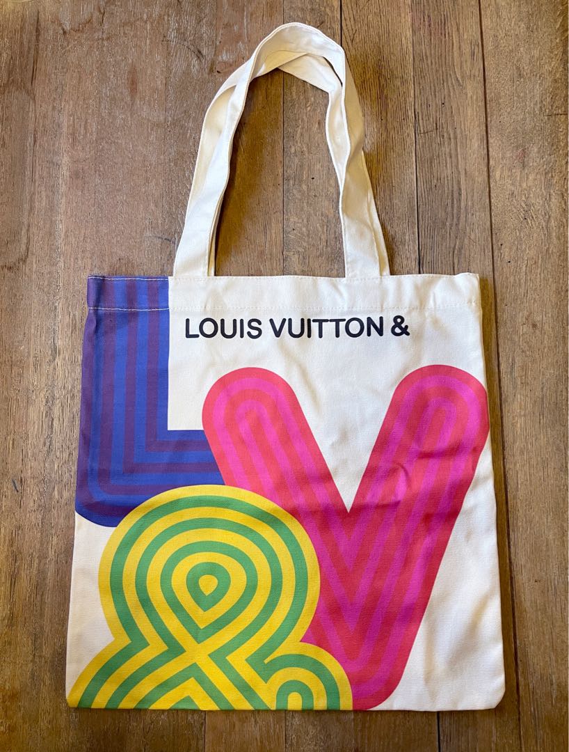 Louis Vuitton Novelty Eco Tote Bag CITY GUIDE Exhibition 2022 Exclusive  Limited
