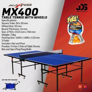 Maxpro MX400 Table Tennis with Wheels