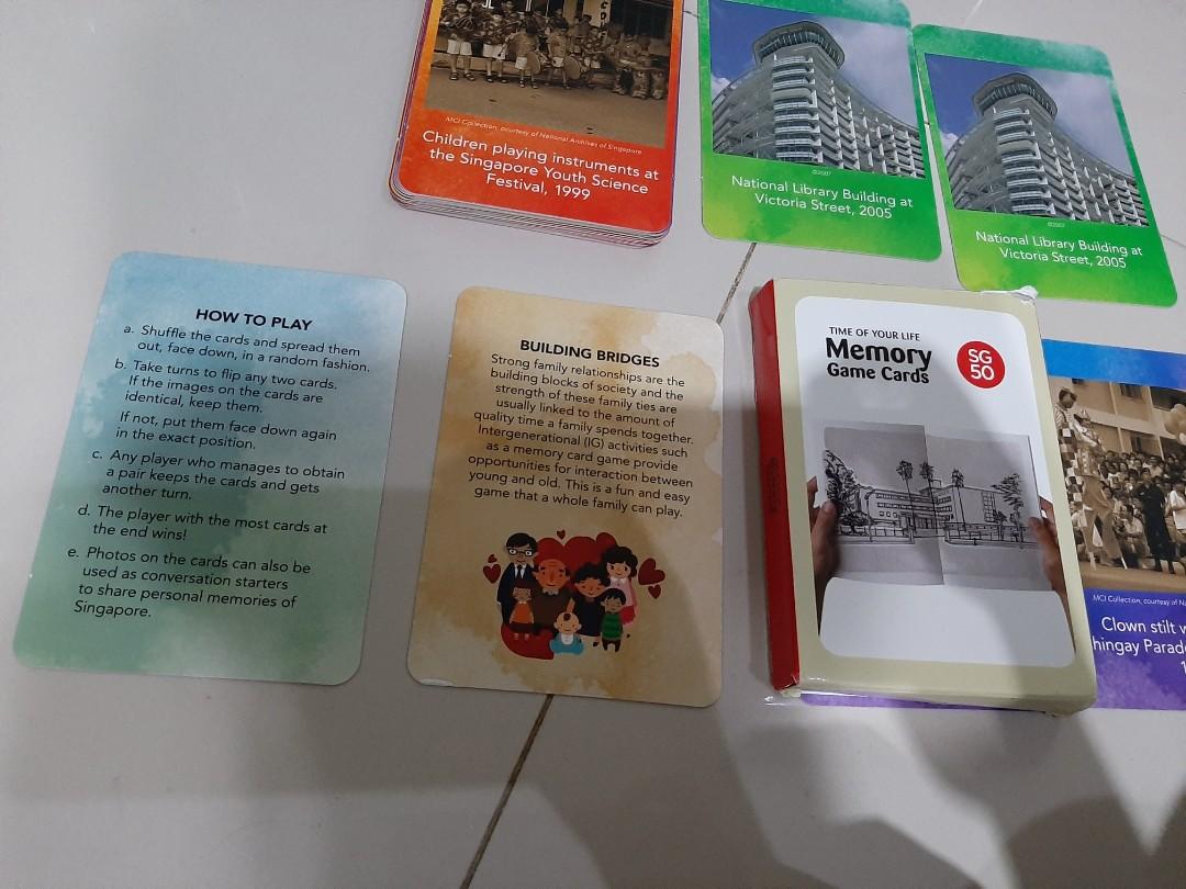 Memory game singapore, Toys & Collectibles, Permainan Papan & Kartu di ...