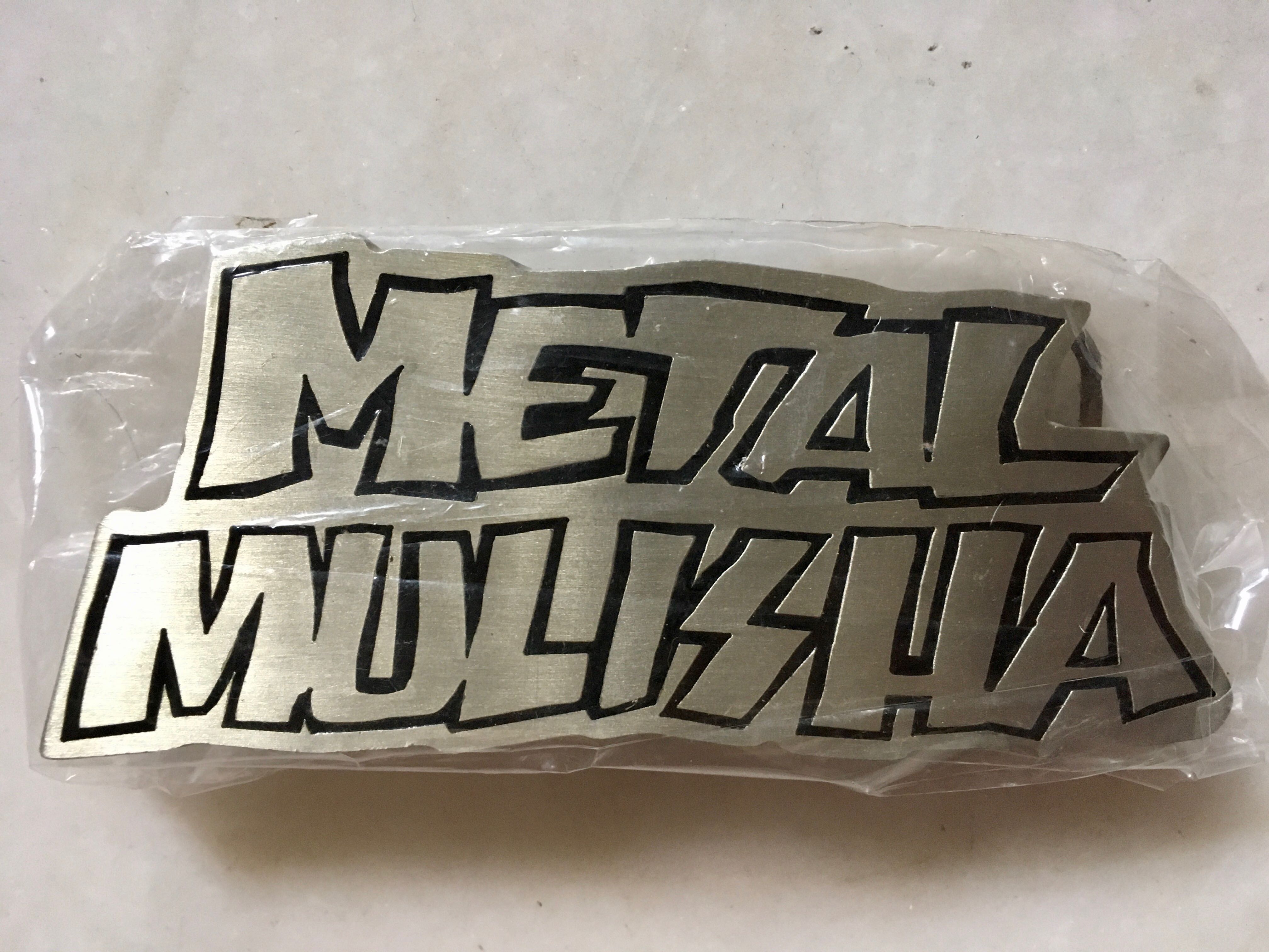 METAL MULISHA Original LOGO Pure Pewter Belt Buckle Motocross