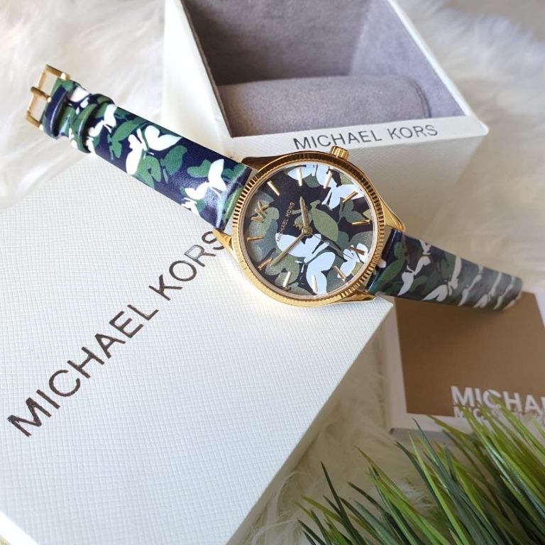 Michael kors camo watch outlet