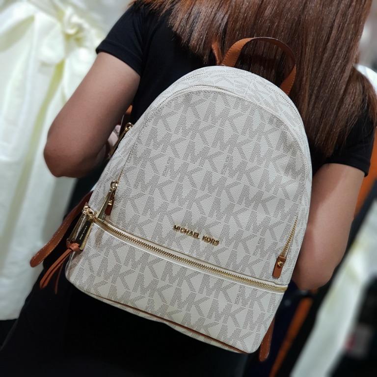 Michael kors rhea backpack vanilla clearance