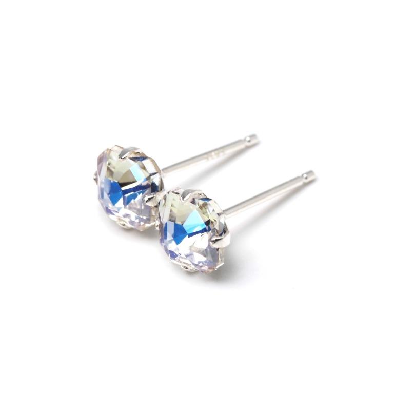 Mens blue stud on sale earrings
