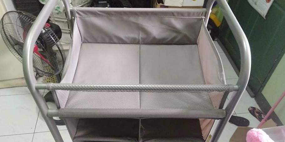 Multi purpose storage rack (Category: Storage Boxes & Baskets) located in Valenzuela. Submitted by cecille08 (Listing ID 1138453815, Image 2). Description: Used as shoe rack pero multi purpose naman sya. Meas: 51" ht x 17" width Negotiable Rfs decluttering.