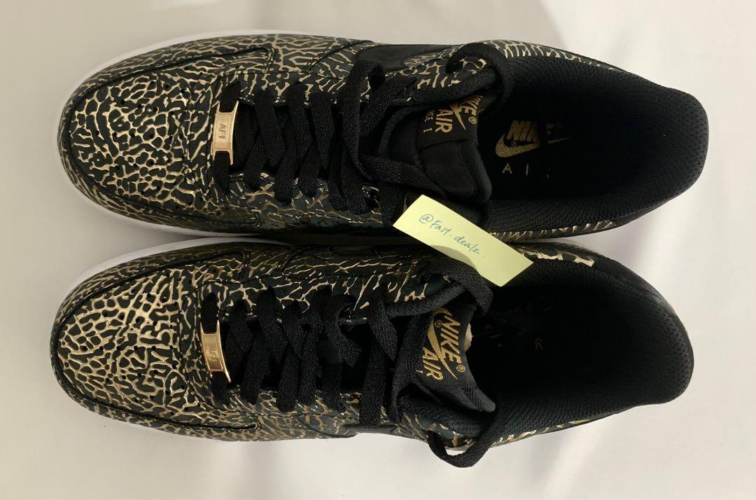 Nike af1 black gold store
