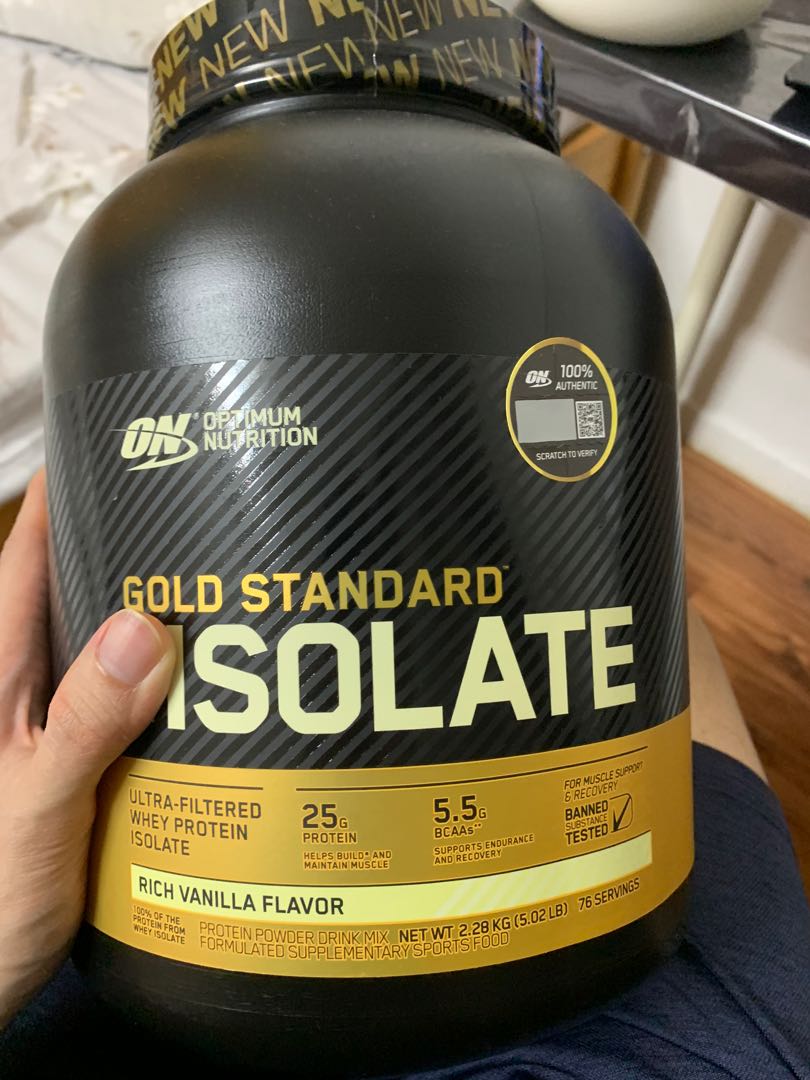 ON Optimum Nutrition Whey Isolate, Health & Nutrition, Health Supplements, Sports & Fitness