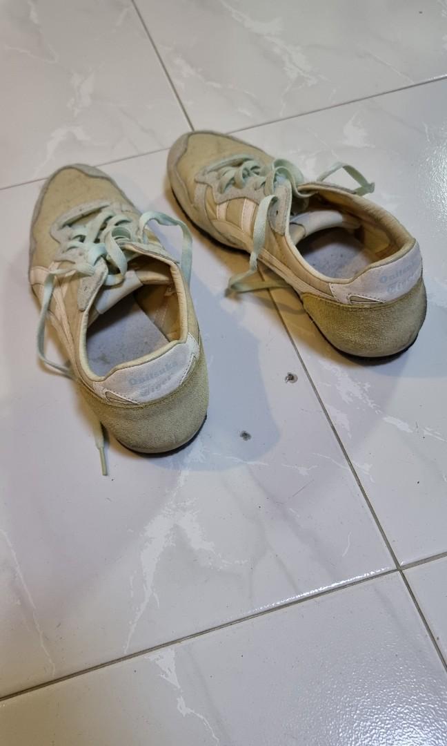 Onitsuka Tiger. Worn twice only but dusty. (Category: Sneakers) located in Singapore. Submitted by thisistheone (Listing ID 1138545709, Image 3). Description: Selling a whole lot of Authentic Sneakers( See my Listing) which my shoe cardboard can't take it anymore. Hence need to sell! my Size is US 9.5 to 10. May or may not have box. I am a responsible and hygienic seller, will sanitise and dust/clean off as much as I can as I have not worn these 