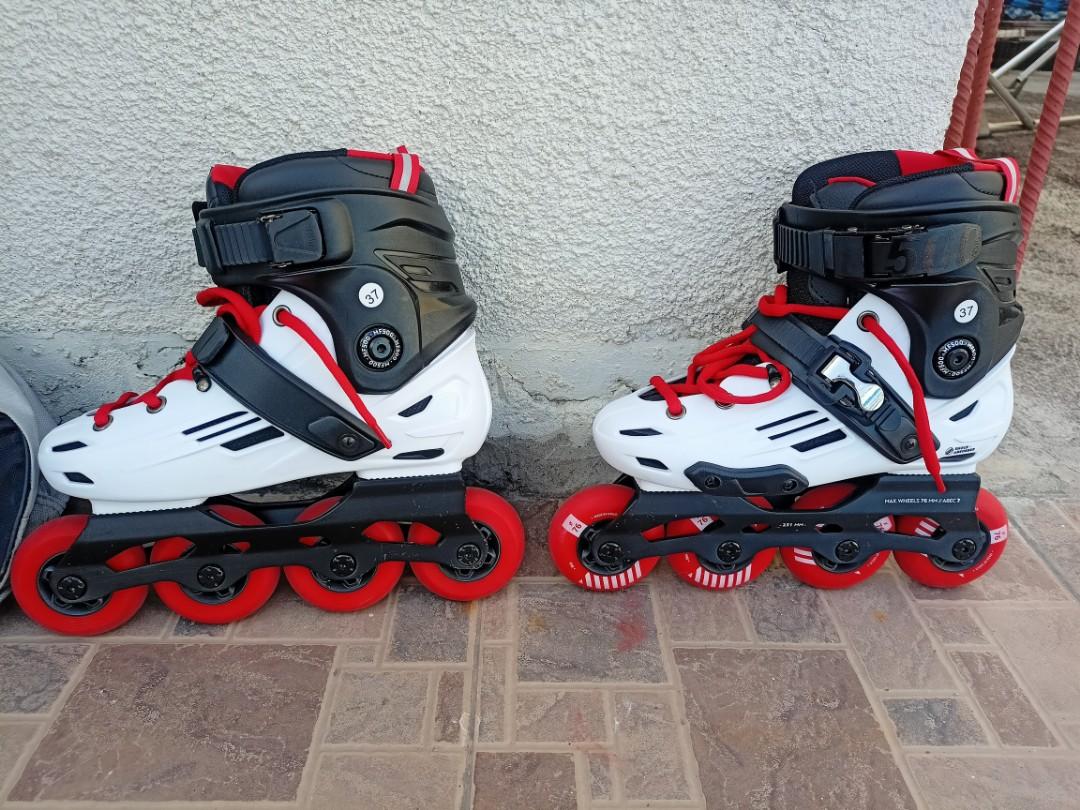 Oxelo Mf500 Inline Skates Roller Blade Sports Equipment Sports Games Skates Rollerblades Scooters On Carousell