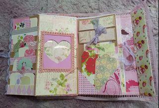 Pastel shabby chic themed journal/ junk journal