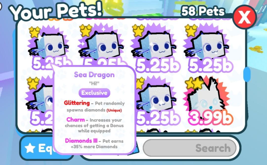 Sea Dragon Value - Pet Sim X Value List 