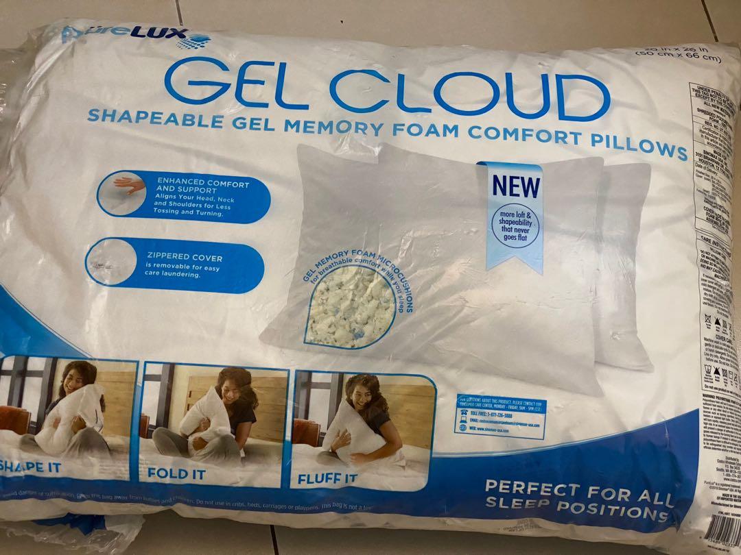 Purelux GEL Cloud Shapeable GEL Memory Foam Comfort Pillows