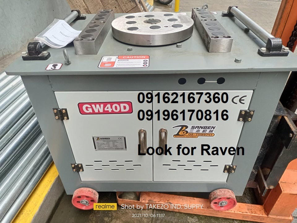 REBAR BENDER MACHINE (SINGLE AND 3 PHASE), Commercial & Industrial