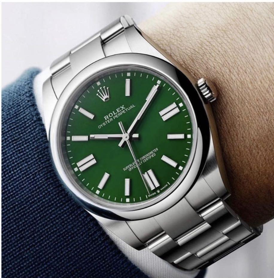 rolex oyster green 41