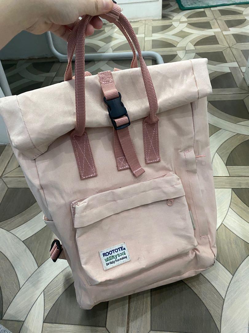 Rootote Ceoroo 2 Way Tote Backpack in Pink Women s Fashion Bags