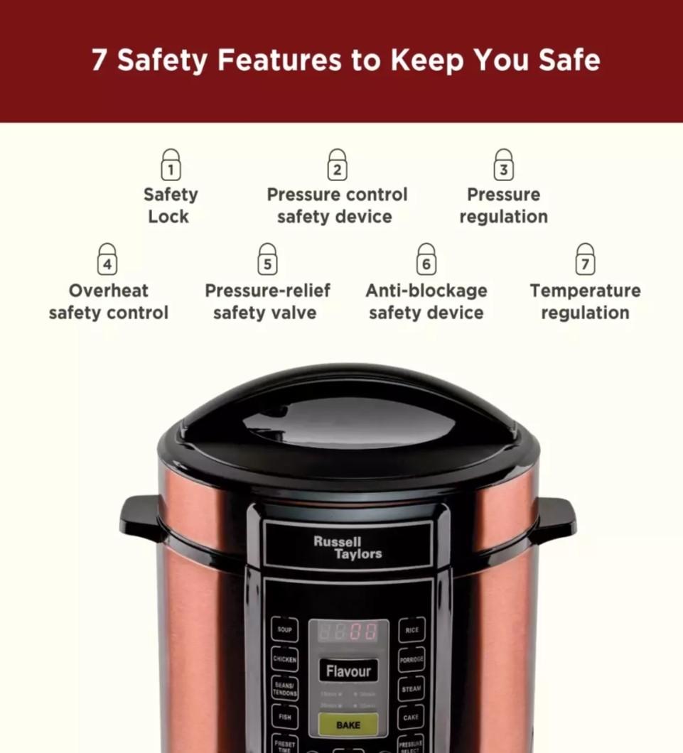 Russell Taylors Pressure Cooker 6L TV Home Appliances Kitchen Appliances Cookers on Carousell