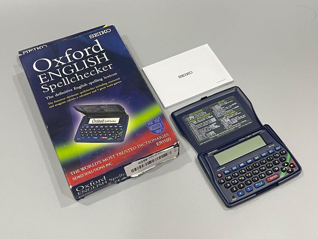 SEIKO ER-1100 | Electronic Oxford English Spell Checker ...