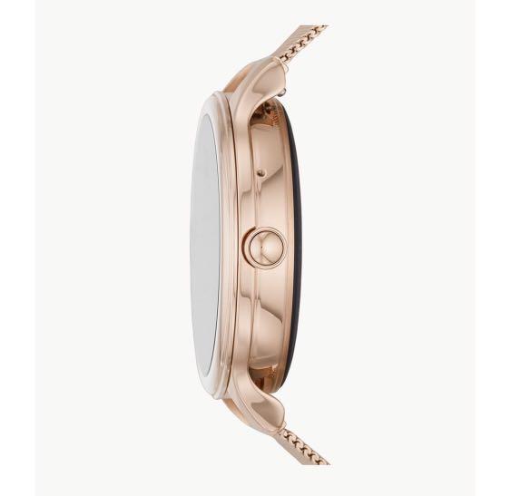 Smartwatch Fossil Gen 5 E FTW6068 FTW 6068 Rose Gold Mesh Stainless Steel Rantai Pasir Original