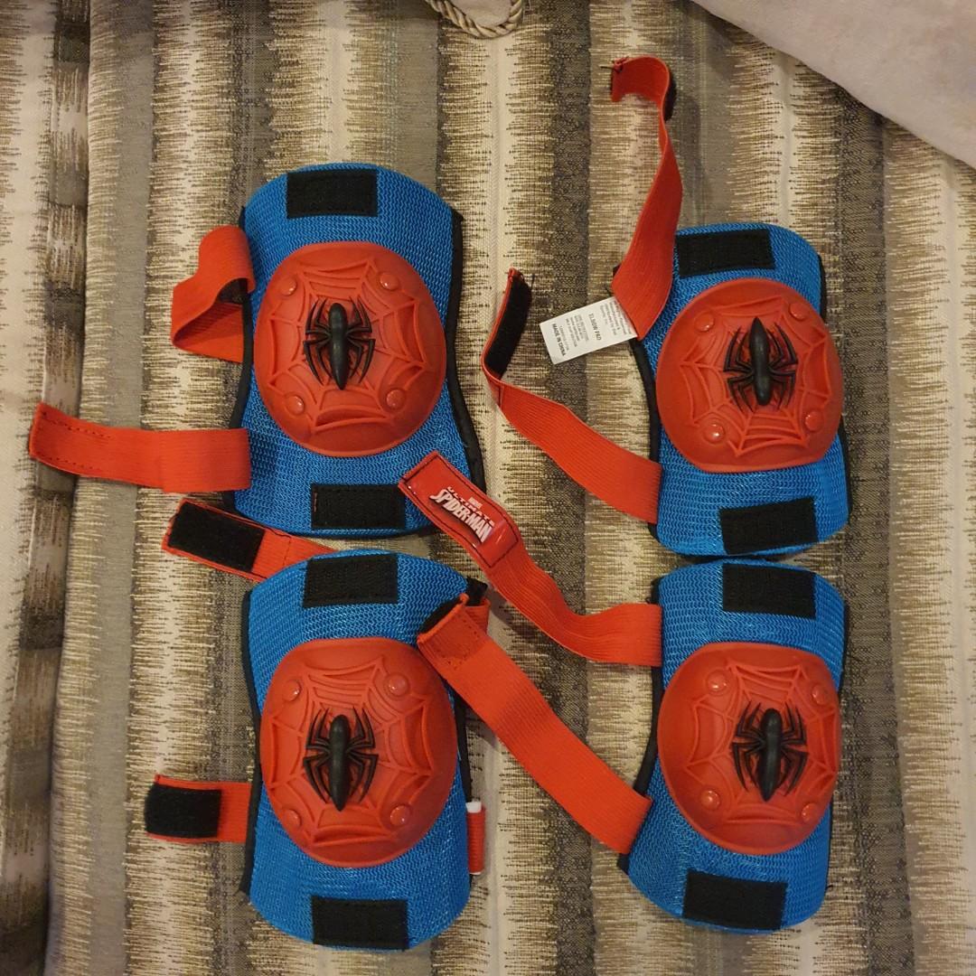 Spiderman Mask, elbow and knee pads, Hobbies & Toys, Toys & Games on