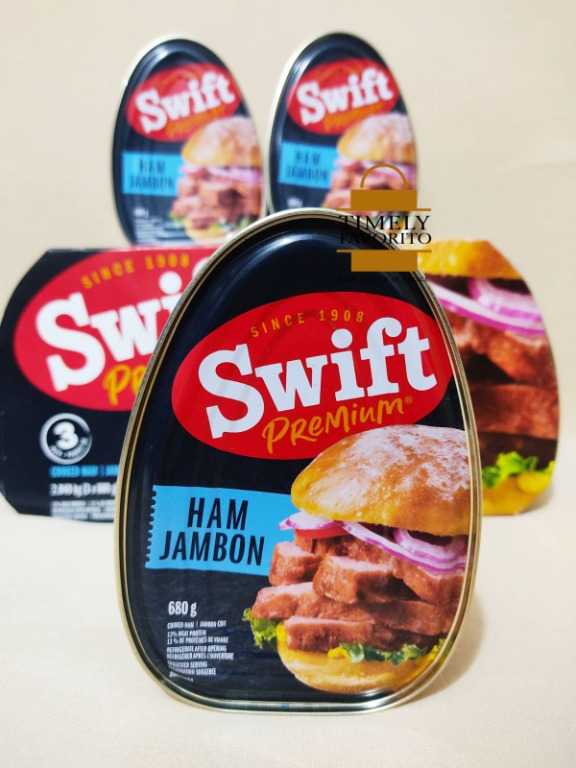 Swift Premium Cooked Canned ham 680g, Food & Drinks, Packaged & Instant Food on Carousell