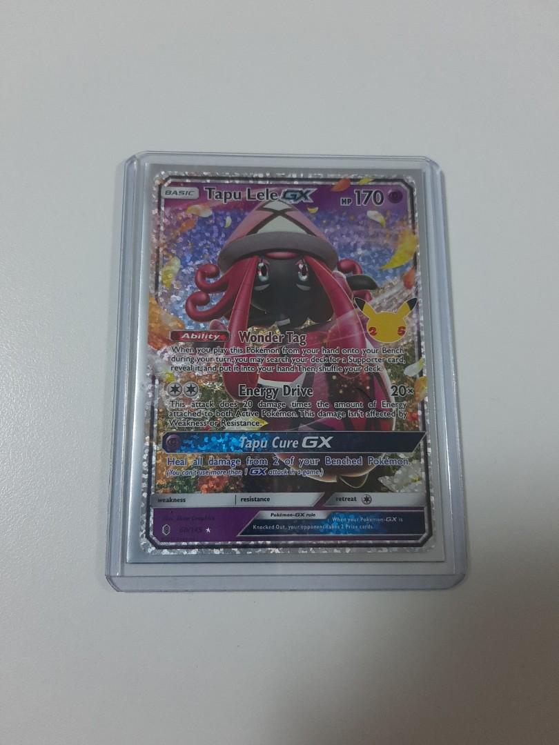 Tapu Lele GX Pokemon Trading Card w Free Ditto VMAX Card, Hobbies